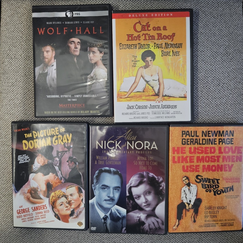 Classic Drama DVD Lot Paul Newman Cat on a Hot Tin Roof Dorian Gray +